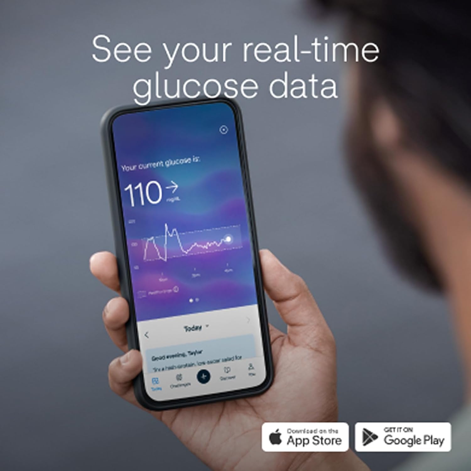 Lingo app real-time glucose data
